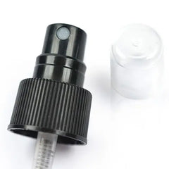 24mm Black Ribbed Atomiser + Clear Cap