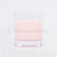 30cl Clear Pink Luxury Scented Candle