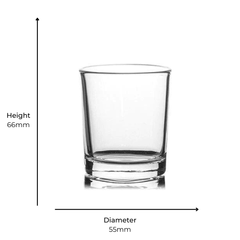 Meredith 9cl Clear Glass Votive - Craftovator