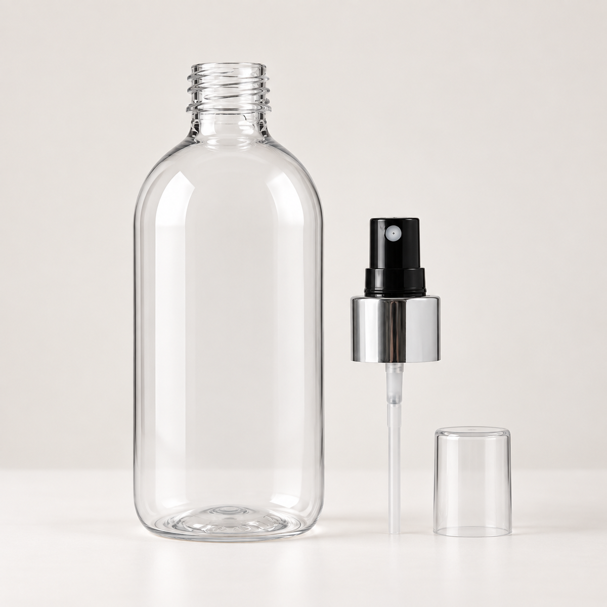 250ml Clear Plastic Room Spray Bottle + Cap