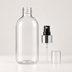 250ml Clear Plastic Room Spray Bottle + Cap