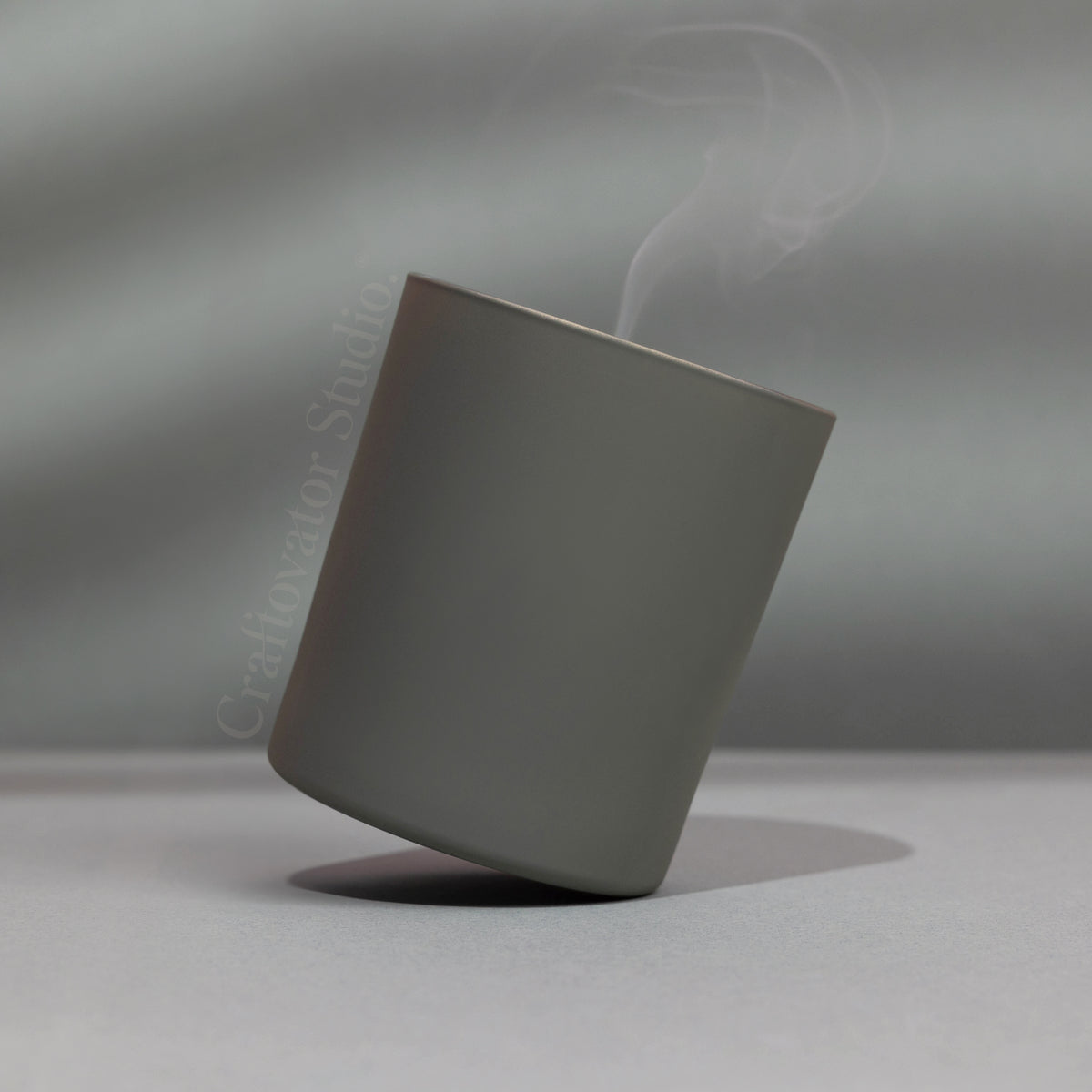 Karen / Lucy 30cl Matte Grey Container