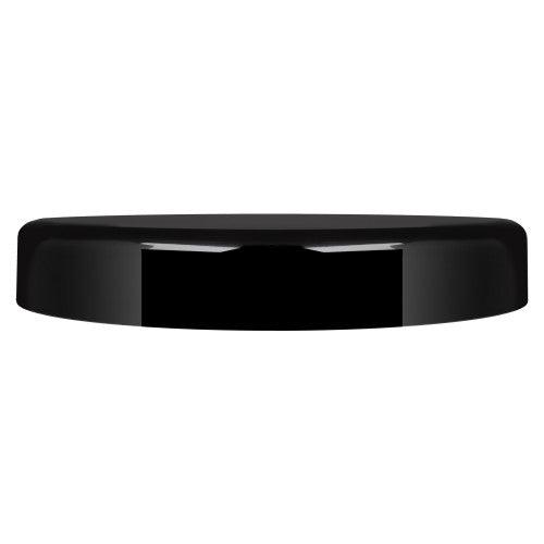 Glossy Black Round Cap (For 250ml & 500ml) - Craftovator